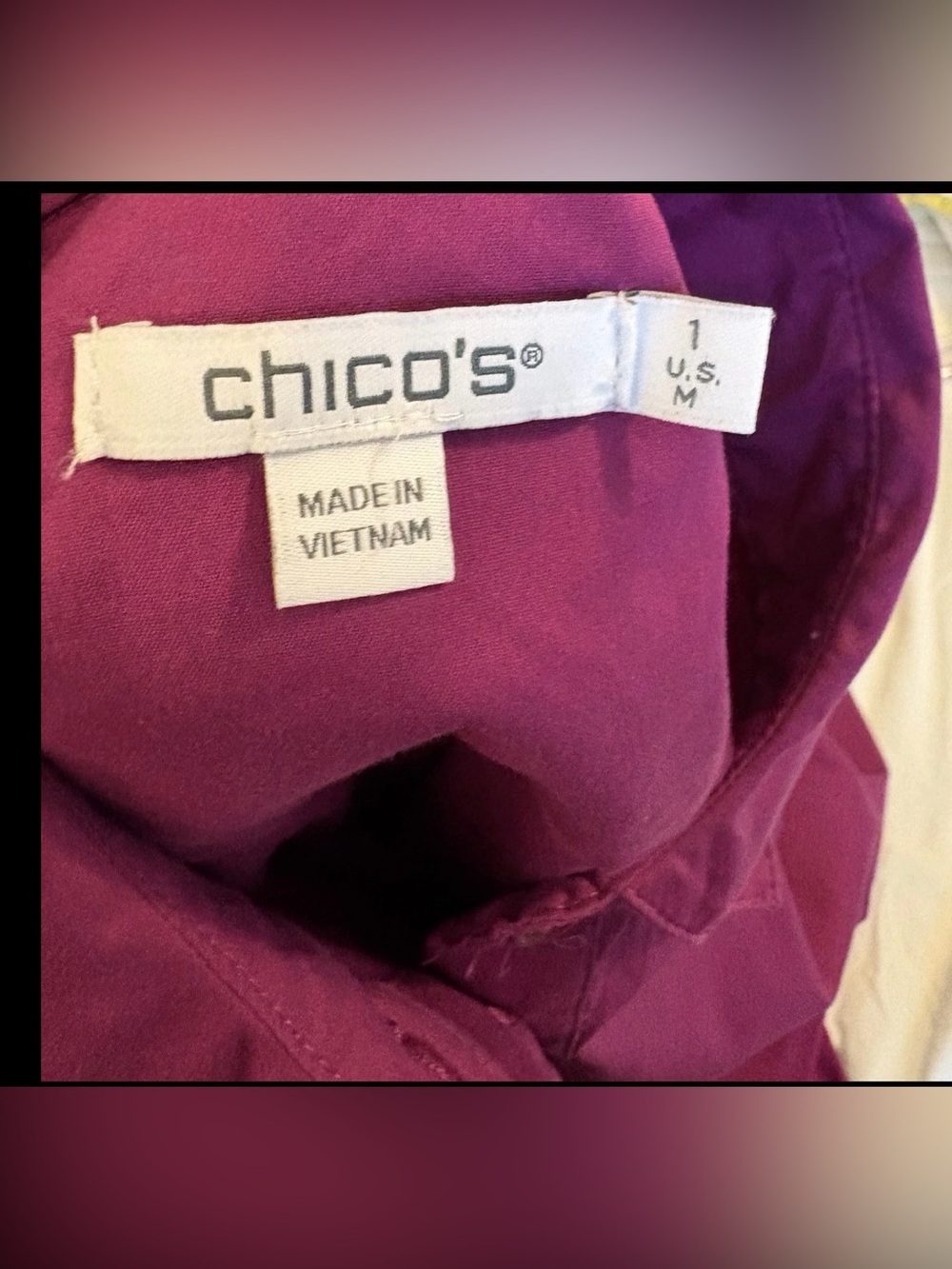 Chicos Hi-low Hemmed Popover Women’s Shirt Dress Sz 8 i - Picture 8 of 8